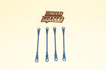 Bucher's Braces for 1/10 Non Decked Late Model &amp; Street Stock Bodies Blue image 0