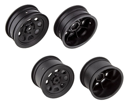 Team Associated SR10 &amp; SR10M  Set of 4 Wheels Front and Rear 71096 &amp; 71097 image 0