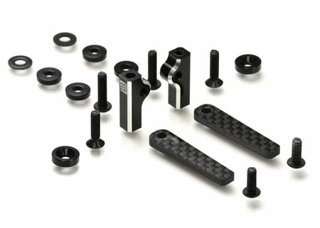 Exotek 22X-4 Battery Mounting Tab Set Carbon For Shorty &amp; lcg Shorty Packs 2218 image 0