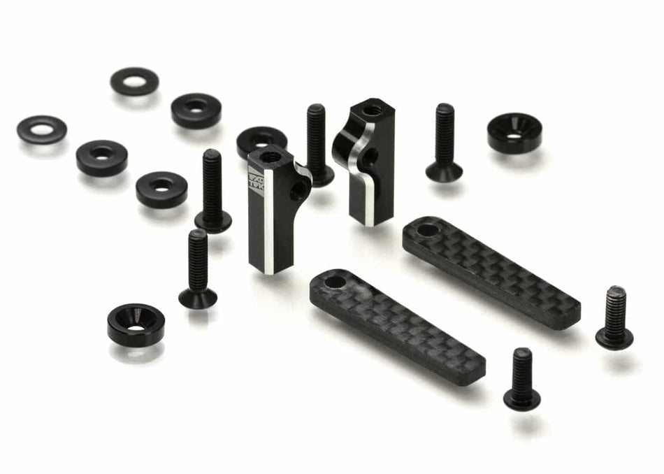Exotek 22X-4 Battery Mounting Tab Set Carbon For Shorty &amp; lcg Shorty Packs 2218 image 0