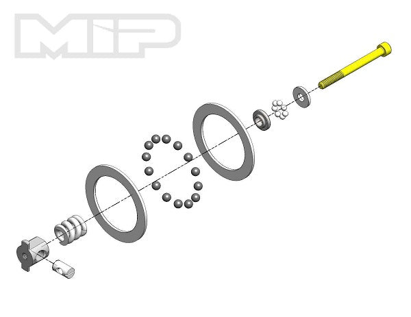 MIP Super Diff Carbide Rebuild Kit Associated B6.4 SC6.2 T6.2 MIP17095 17095 image 0