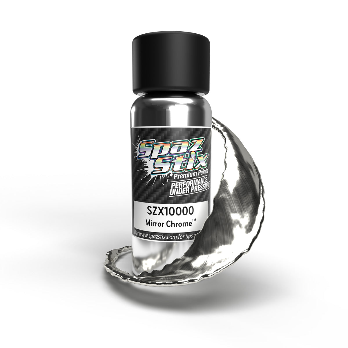 Spaz Stix Ultimate Mirror Chrome Airbrush Paint 2 OZ Lexan RC SZX10000 10000 image 0