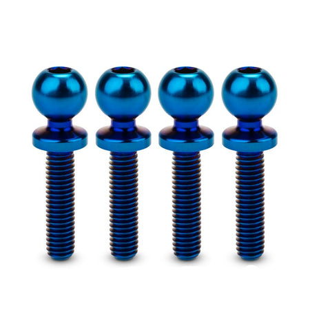 Jconcepts 5.5 x 12mm Titanium Ball-Stud Blue 4pc B7 B6 T6 SC6 DR10 SR10 51351 JCO51351 image 0