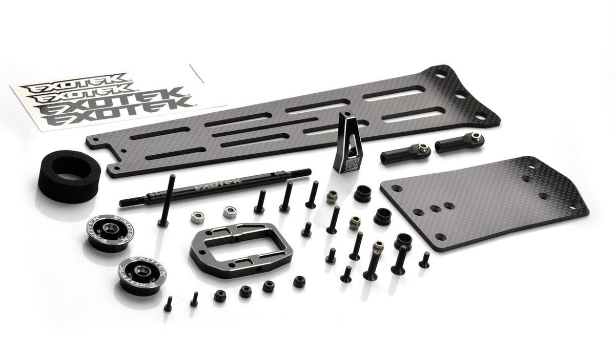 Exotek Pro Single Wheel Carbon Fiber Wheelie Bar set for Drag Slash 2135 image 2