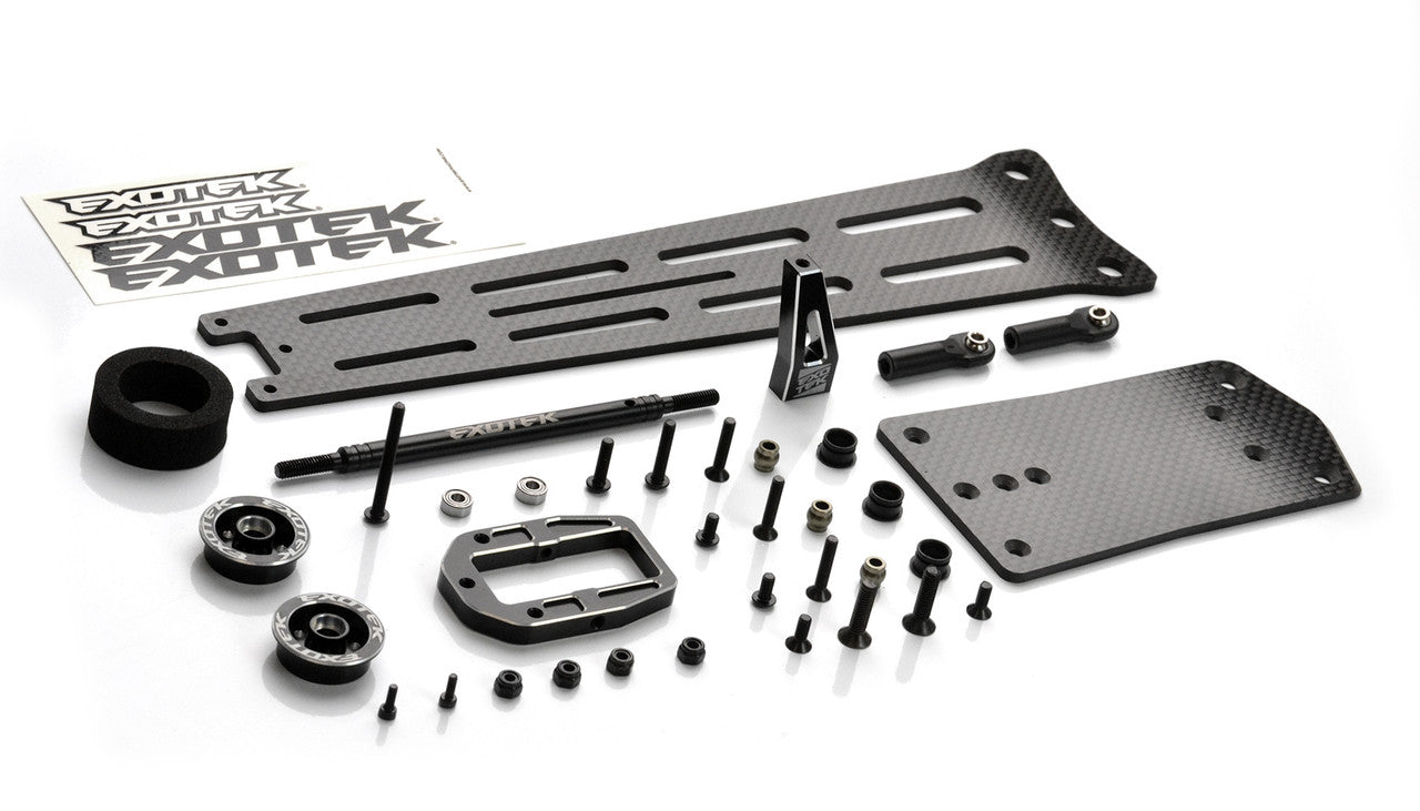 Exotek Pro Single Wheel Carbon Fiber Wheelie Bar set for Drag Slash 2135 image 2