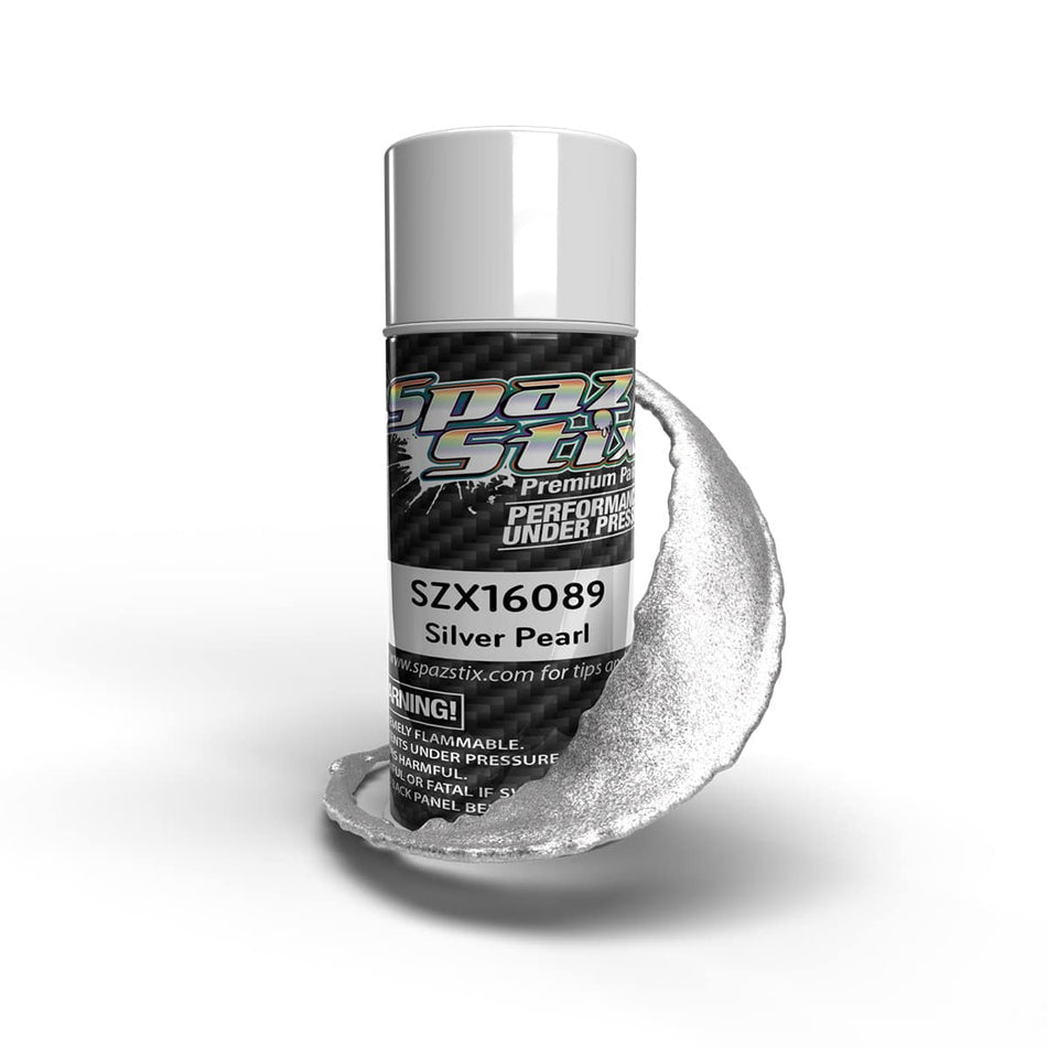 Spaz Stix Silver Pearl Translucent Paint 3.5oz Can SZX16089 16089 image 0