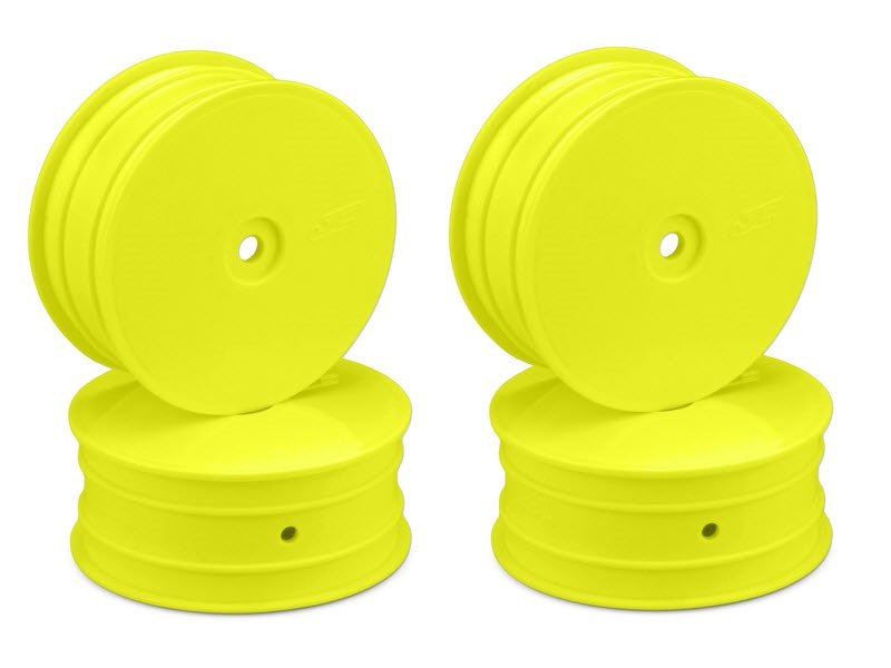 Jconcepts Mono 2.2" Front Wheels for B6.3 B6.3D, B6.1, B6.2, RB5, RB6, YZ2, XB2, RB7 Yellow JCO3347Y image 0