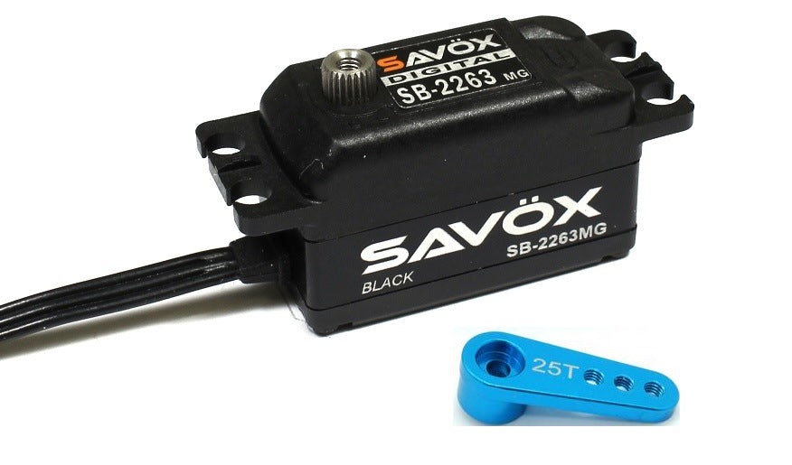 Savox SB-2263MG Black Edition High Speed Low Profile Digital Servo w/horn image 0