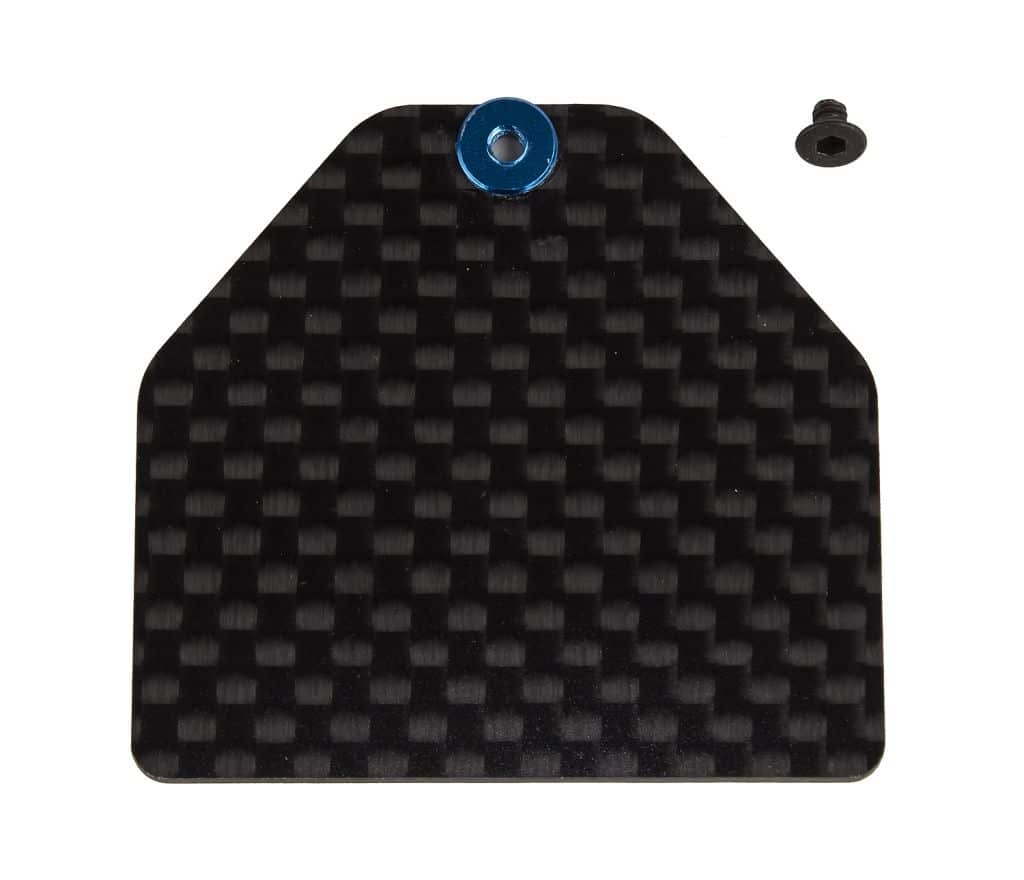Team Associated B7 &amp; B7d Carbon Fiber Servo Weight Plate 4g 92446 image 0