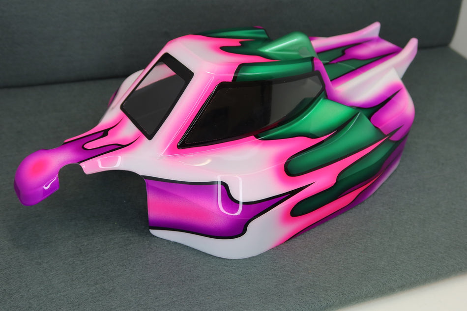 Ron's Reserve Custom Airbrush Painted Body Kyosho Inferno MP10 MP11 1/8 Buggy