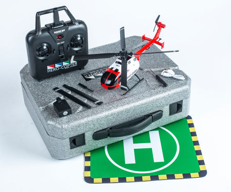 Rage RC Hero-Copter 4 Blade RTF Helicopter Coast Guard w/carry case RGR6050 6050 image 0