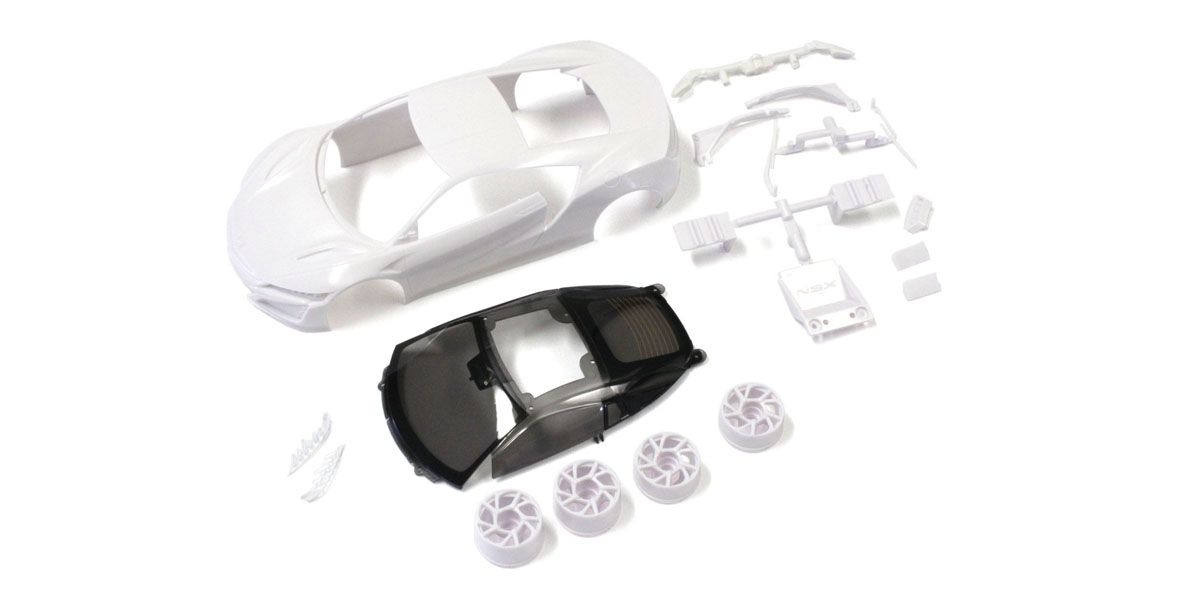 Kyosho Honda NSX White Body Set (w/ Wheels) White Mini Z Body Set KYOMZN186 image 0