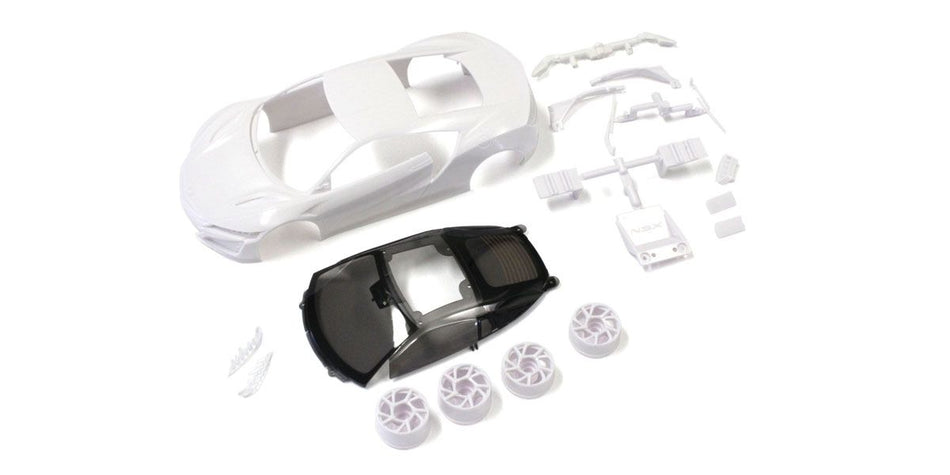Kyosho Honda NSX White Body Set (w/ Wheels) White Mini Z Body Set KYOMZN186 image 0