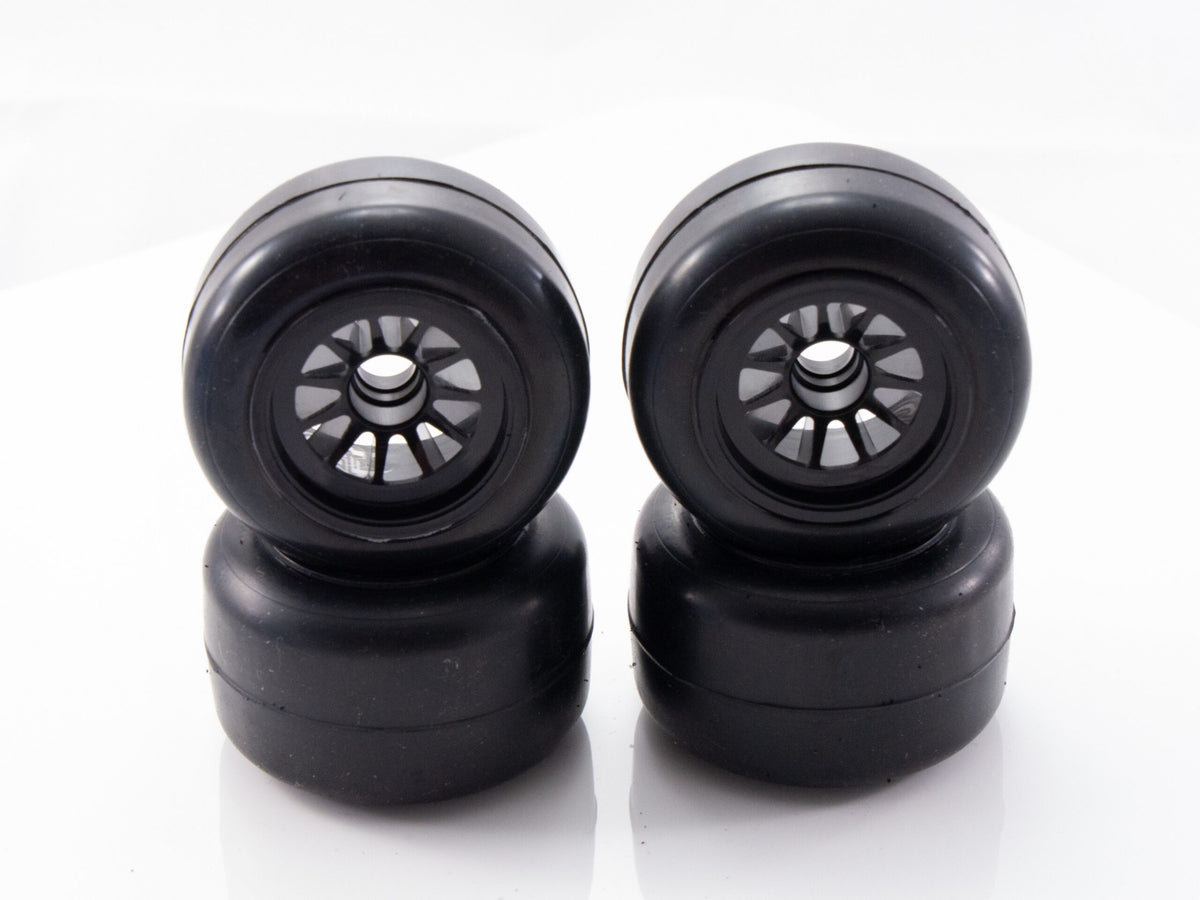Gravity G-Spec Set of 4 (Front &amp; Rear) F1 Tires Mounted on Wheels GRC138 image 0