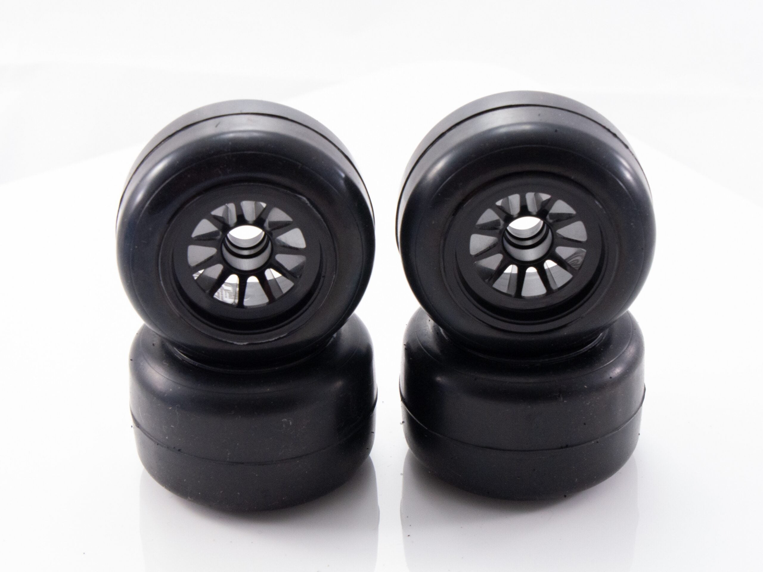 Gravity G-Spec Set of 4 (Front &amp; Rear) F1 Tires Mounted on Wheels GRC138 image 0