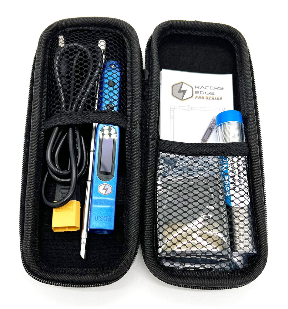 Racers Edge PRO Portable Soldering Iron Kit Complete w/Carry Case RCEPRO7040 image 0