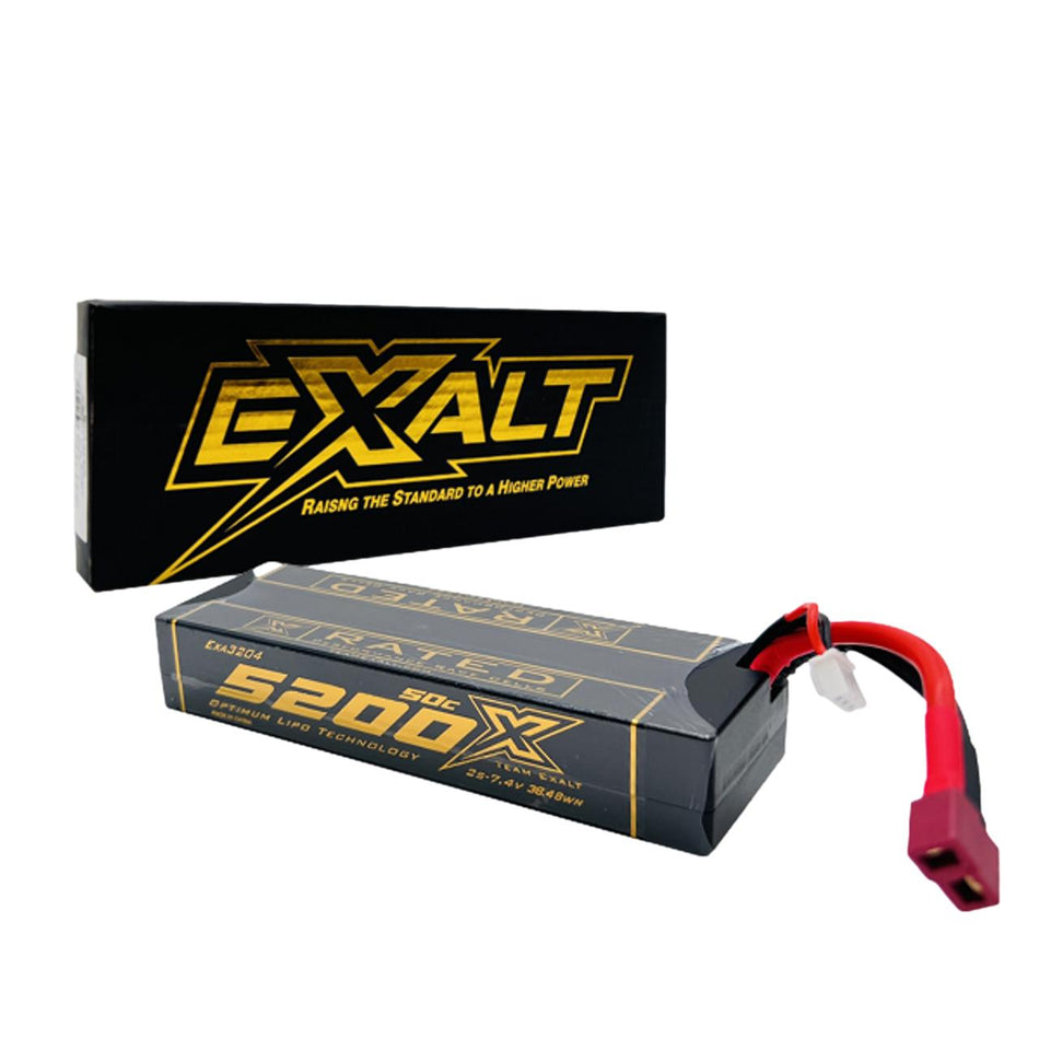 Team Exalt X-Rated 5200mah 50c 2s 7.4v Stick Lipo Battery Deans Mudboss EXA3204 image 0