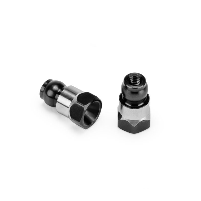Jconcepts Fin Titanium Rear Stand-Off Set of 2 B7 - B7D Stealth Black 10mm 51602 image 0
