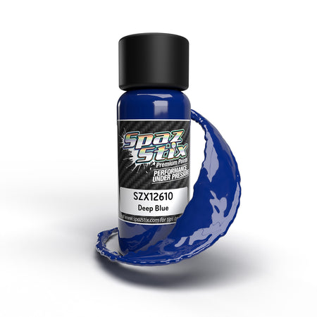 Spaz Stix Deep Blue Airbrush Ready Paint 2oz Bottle SZX12610 image 0