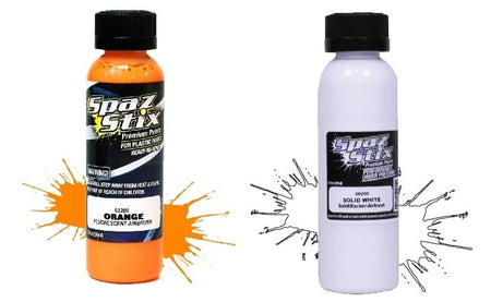 Spax Stix Orange Fluorescent White Backer Combo Airbrush Paint SZX00200 SZX02200 image 0