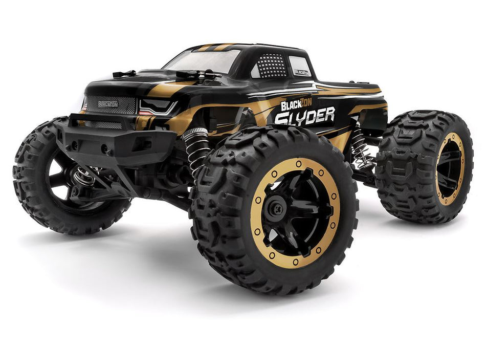 BlackZon Slyder 1/16th RTR 4WD Electric Monster Truck Gold BZN540101 540101 image 0