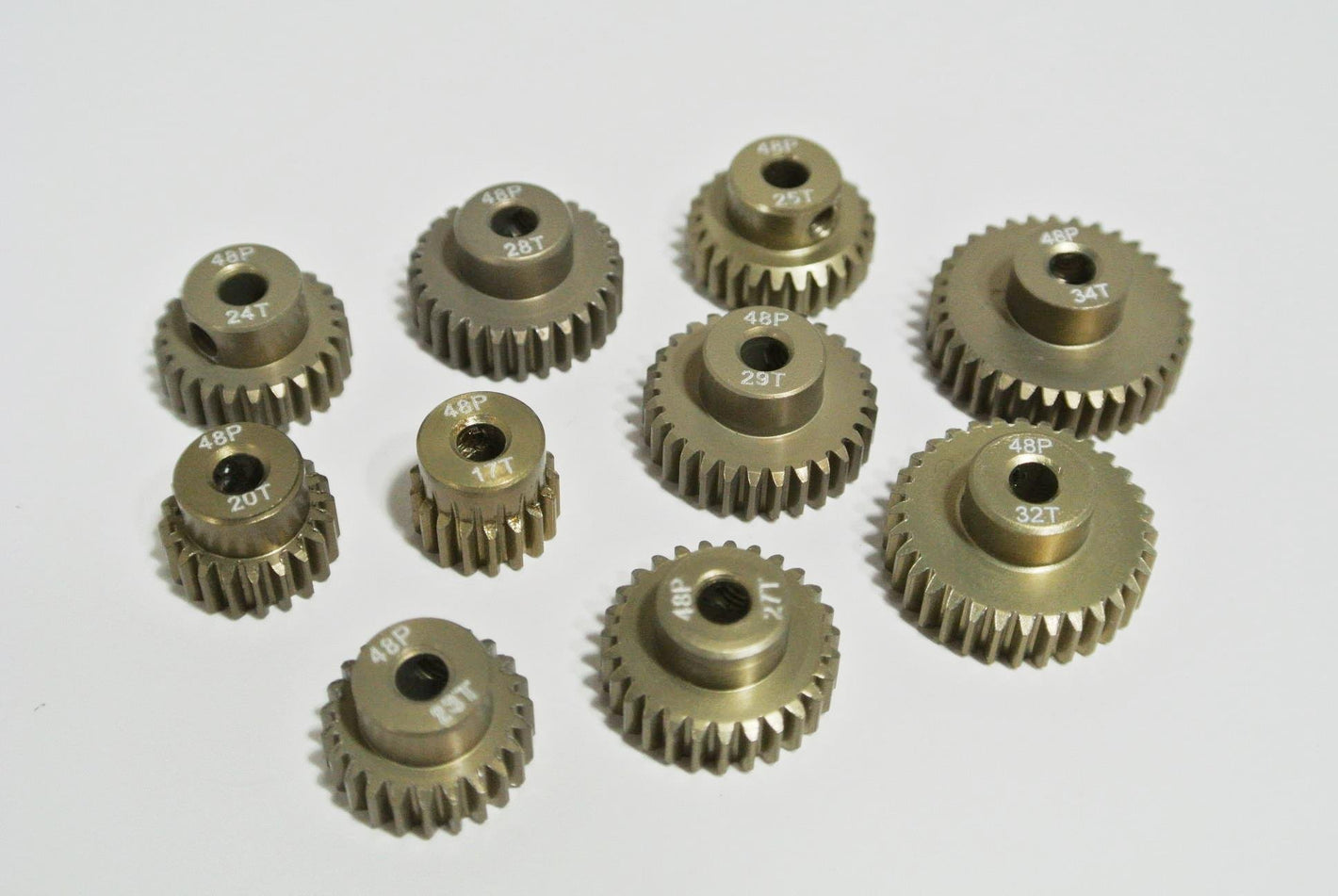 Aluminum Lightweight 48 Pitch (48p) Pinion Gears image 0
