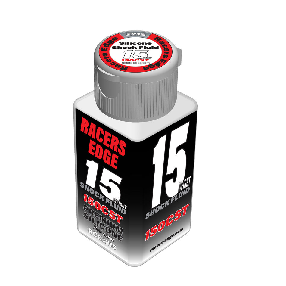 Racers Edge 15 Weight Shock Silicone Oil 150cst 70ml Ez Pour Bottle RCE3215 3215 image 0