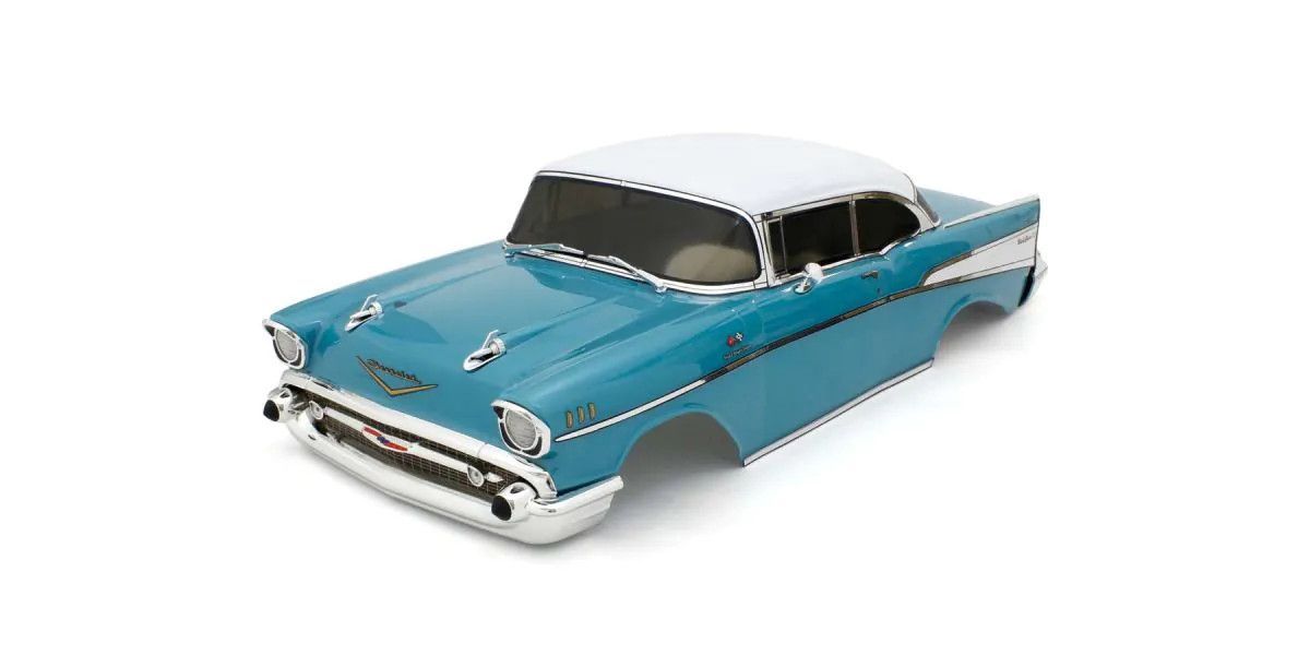 Kyosho 1957 Chevy Bel Air Coupe Tropical Turquoise Decoration Body Set FAB709TQ image 0