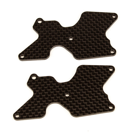 Team Associated RC8B4 FT Carbon Fiber Rear Arm Inserts 2mm 81542 image 0
