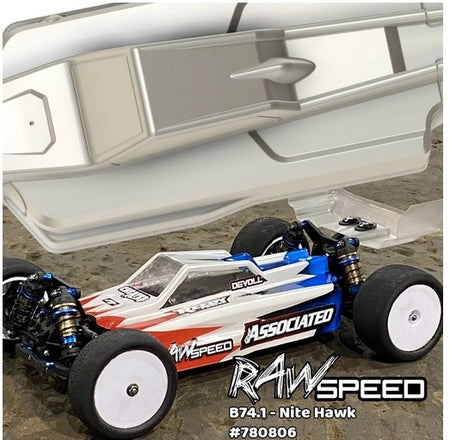 Raw Speed Nitehawk V2 Body for Associated B74.1 B74.1D B74.2 B74.2D Buggy 780806LW 780806 image 0
