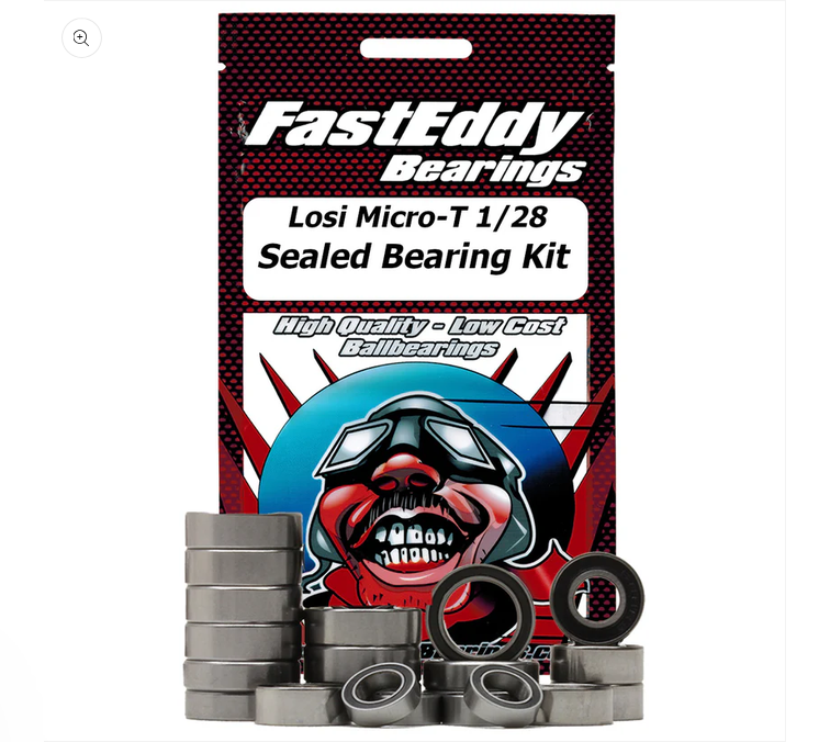 FastEddy Sealed Bearing Kit for Losi Micro-T 1/28 Scale TFE10290