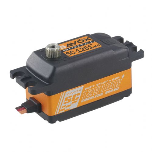 Savox SC-1251MG Low Profile Hi Speed Digital Servo with Soft Start SAVSC1251MGP image 0
