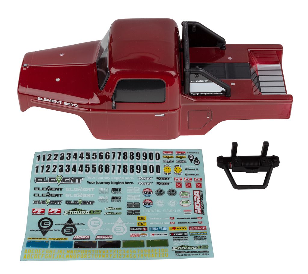 Associated Enduro 12 Ecto Body Set Red 41138 image 0