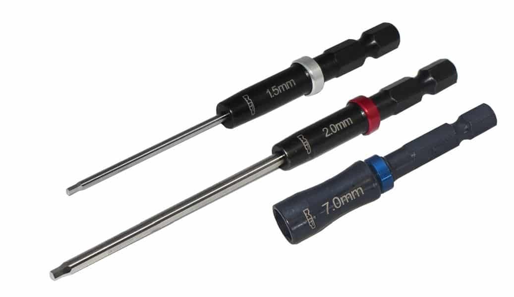 MIP Speed Tip Hex Wrench Set Gen 2, 1.5mm, 2.0mm Hex &amp; 7.0mm Nut Driver 9625 image 0