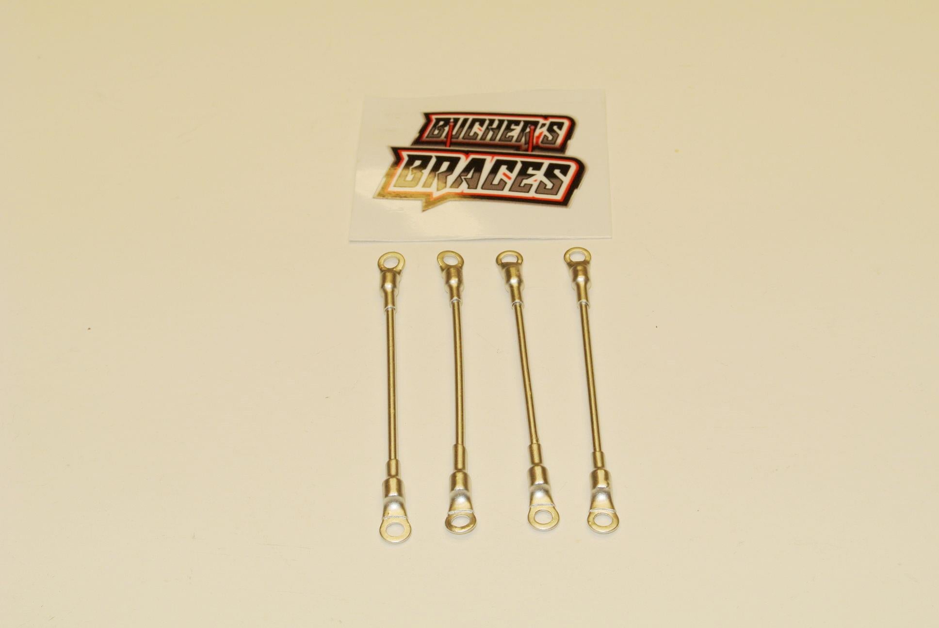 Bucher's Braces for SC Mod, SC Late Model &amp; Mudboss Bodies Silver Chrome Looking image 0