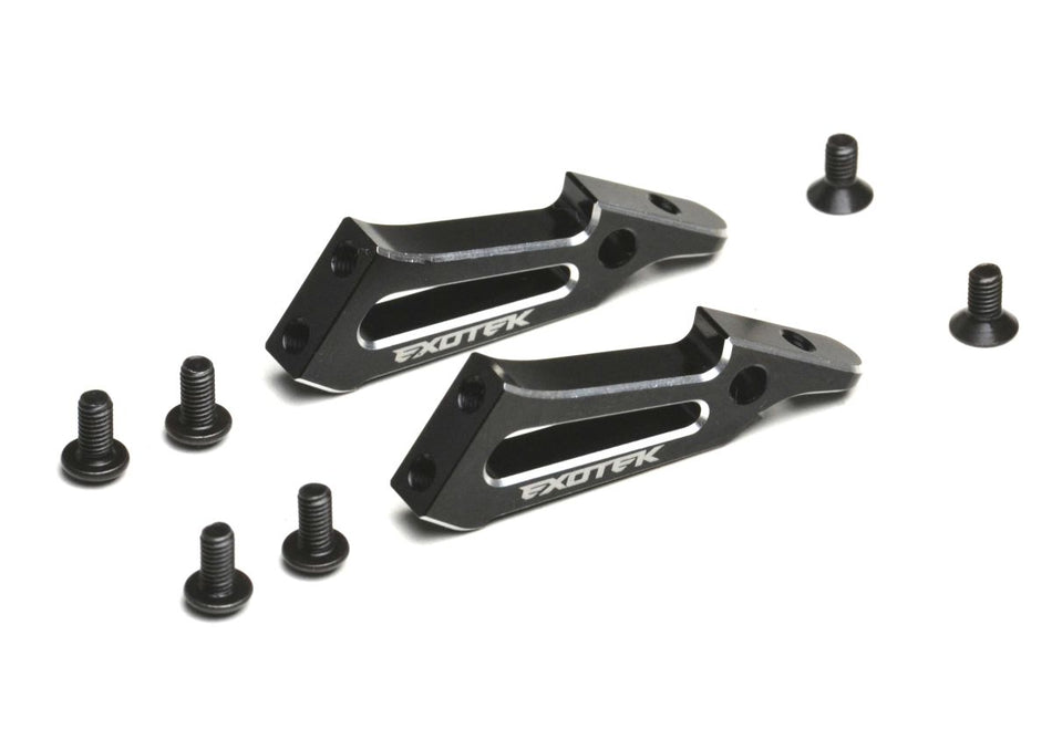 Exotek Associated RC10 Aluminum HD Rear Wing Mounts for 2399 Shock Tower 2400