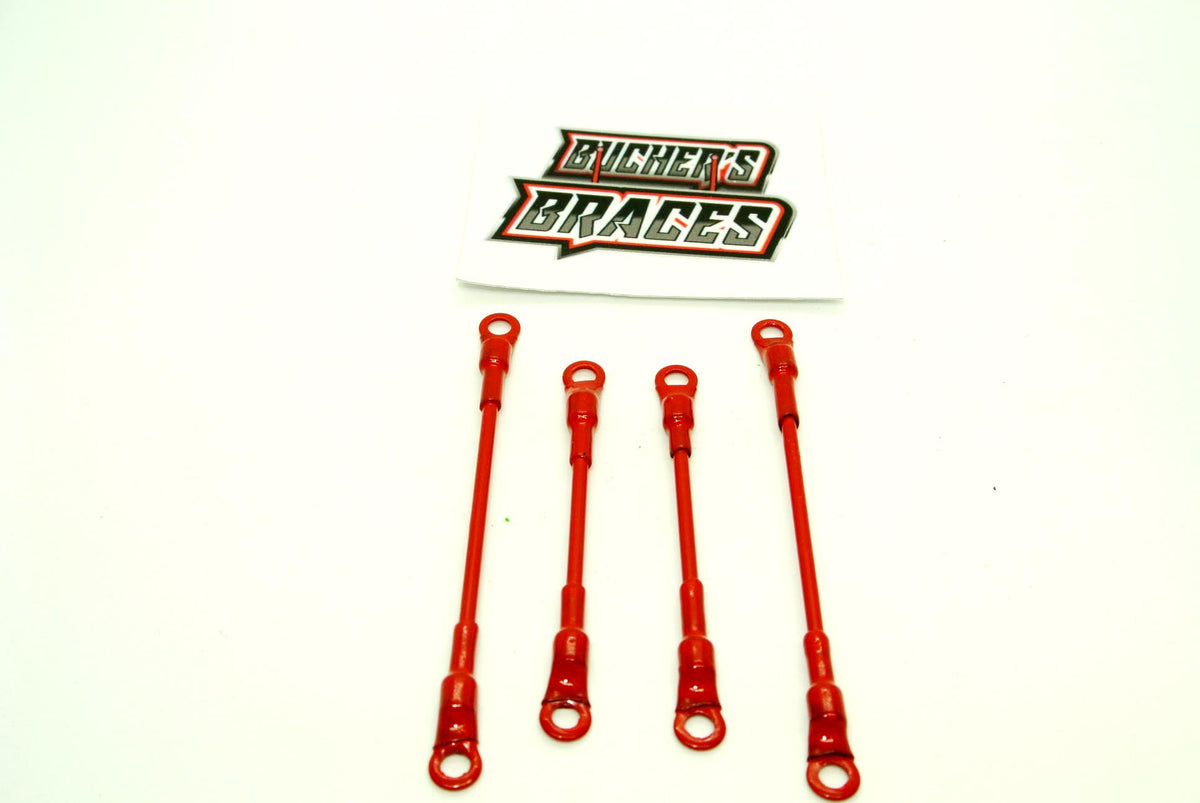 Bucher's Braces for SC Mod, SC Late Model &amp; Mudboss Bodies Red image 0