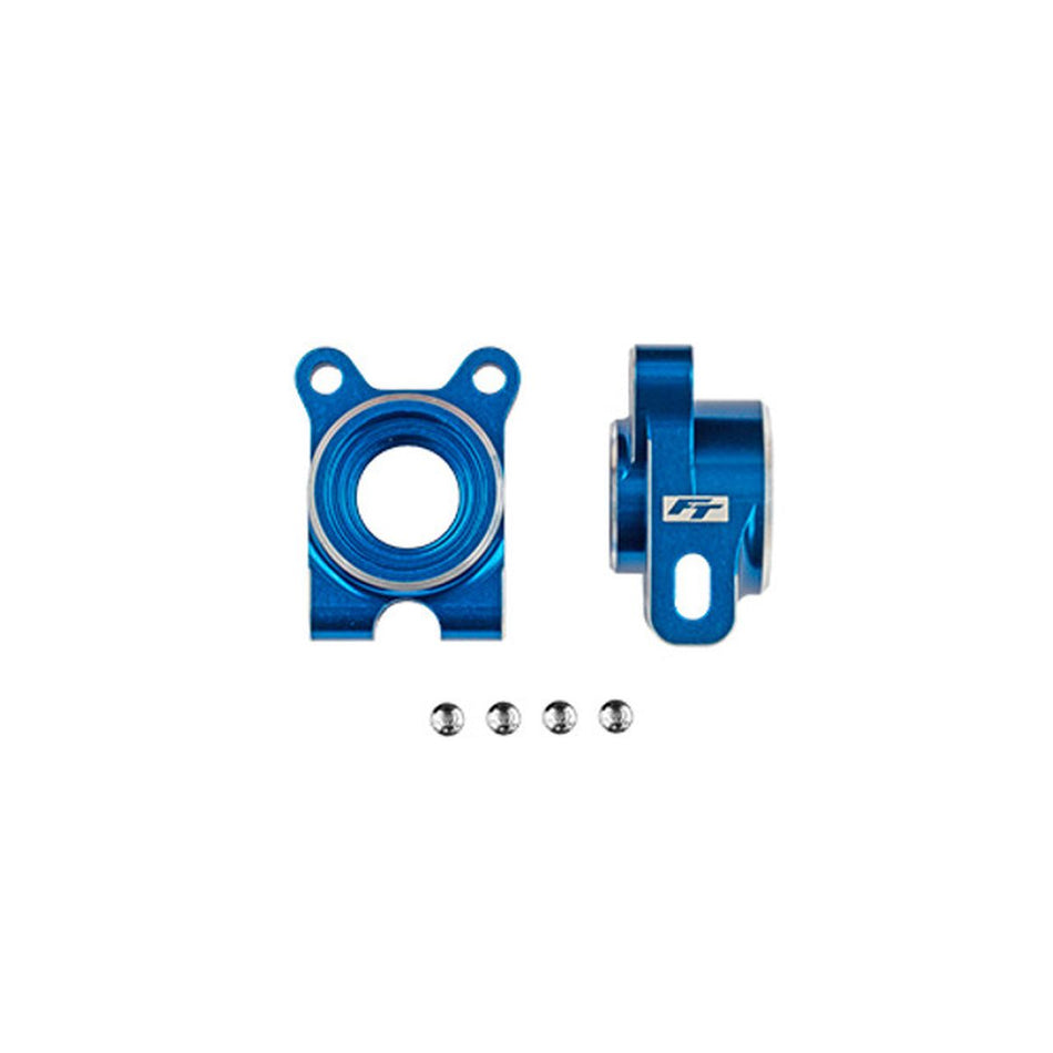 Team Associated B7 FT Aluminum Rear Hubs,-4 Offset Blue B7D B84 T7 SC7 92562