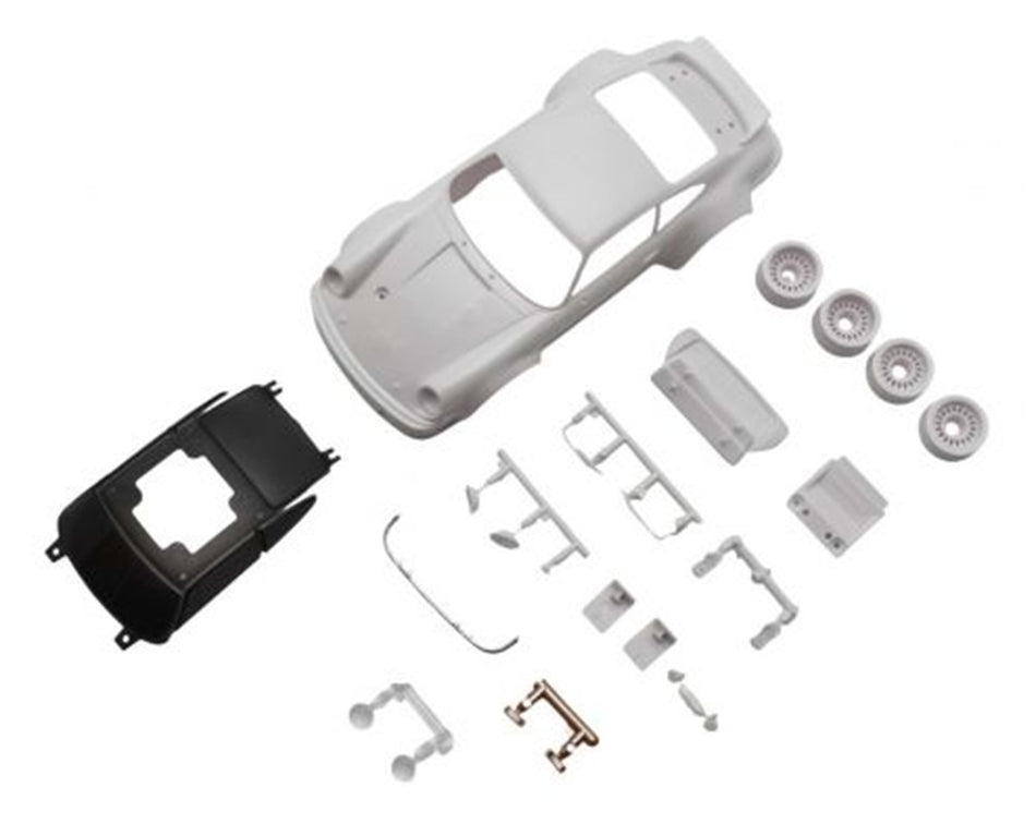 Kyosho Porsche 934 RSR White Body Set with Rims Mini Z Body Set MZN238
