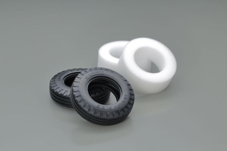 Tamiya Rough Ride Buggy Front Tires (2pc) with Inserts 51716 image 0