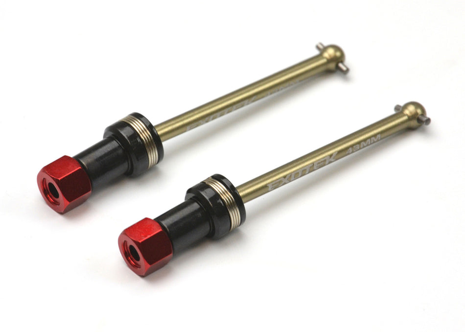 Exotek Aluminum FRONT CVD Set (2) 43mm for Losi NASCAR Series 2319