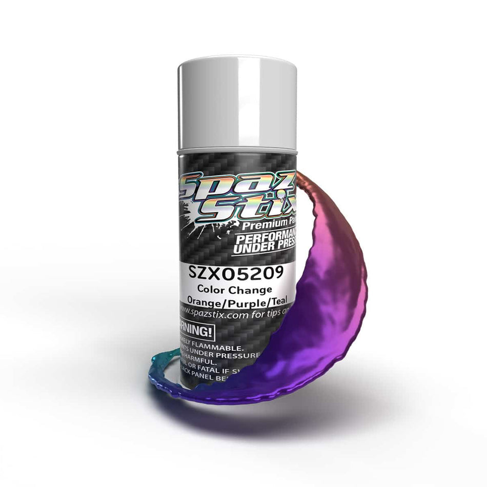 Spaz Stix Orange Purple Teal Color Changing Paint 3.5oz Can SZX05209 05209 image 0