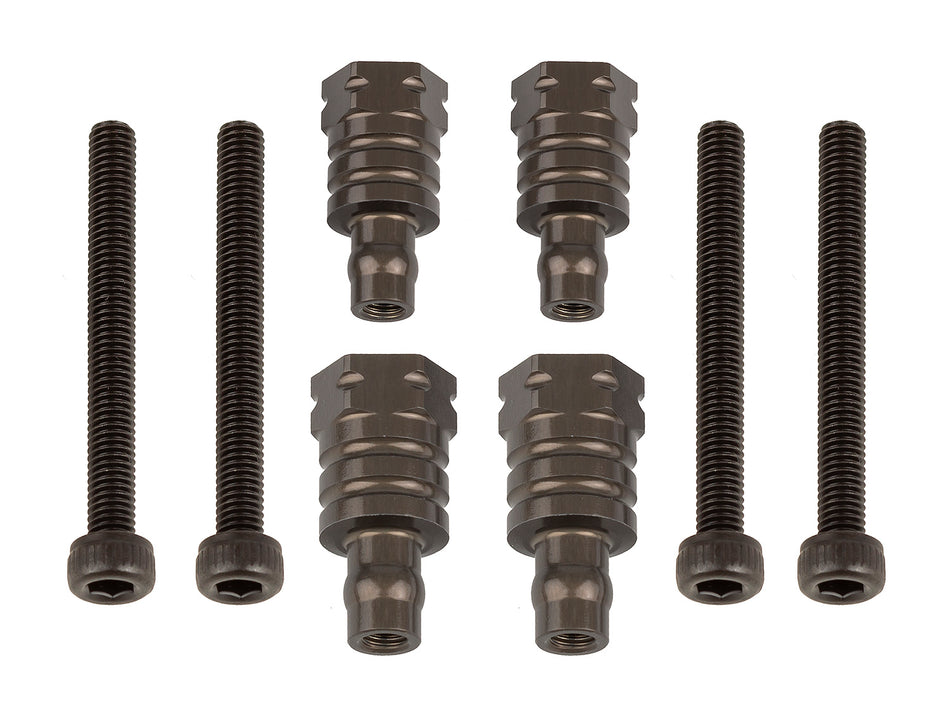 Team Associated RC8B4 FT Shock Bushings, 12.5mm &amp; 16mm, Aluminum 81657 image 0