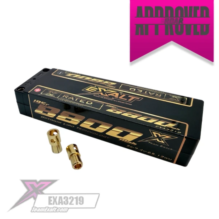 Exalt X-Rated 8800mah 195c 2s 7.4v Stick Lipo Battery 6mm Bullets EXA3219