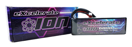 Excelerate ION 2S 250C Drag Race LiPO Battery Soft Case 7.4V/6000mAh) XCE-4035 image 0