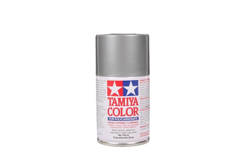 Tamiya Polycarbonate Lexan Paint PS-12 Silver 100ml Spray Can TAM86012 86012 image 0