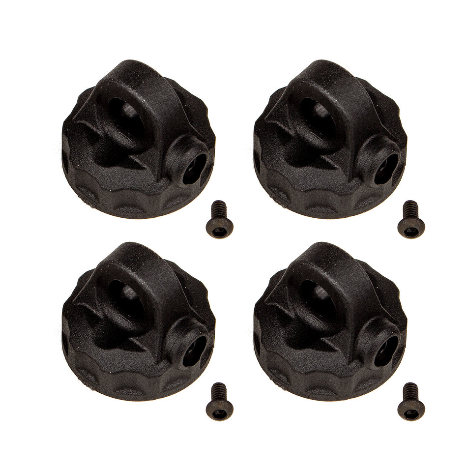 Team Associated 13mm Shock Caps (4pc) B6.4 B6.4D  B7 B7d ASC91926 91926 image 0