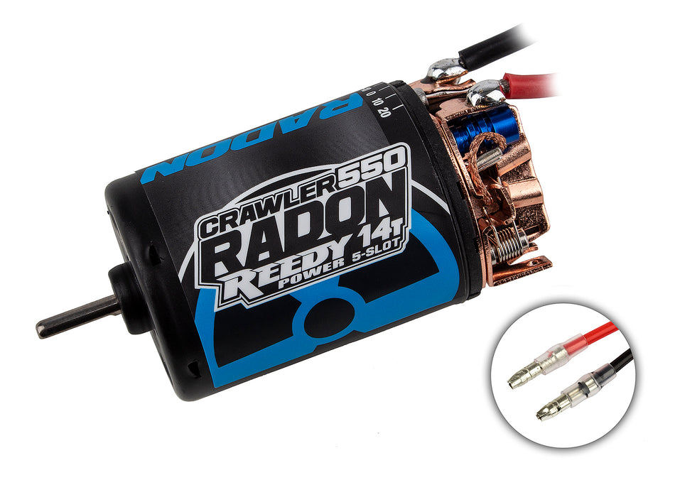 Reedy Radon 2 Crawler 550 14T 5-Slot 1600kV Brushed Motor ASC27464 image 0