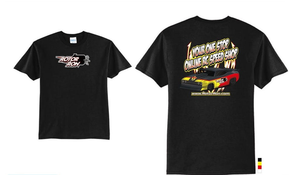 Rotor Ron T-Shirt w/Drag Racing RC Car image 0