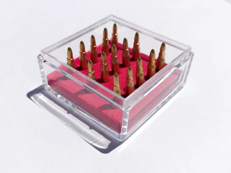 GoatGuns Mini AK Dummy Brass Rounds 15 Pack forAK47 Models AK-ROUNDS image 0